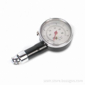 Car Tire Pressure Gauge, Available in White and Yellow Colors